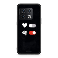 Thumbnail for OnePlus 10 Pro Heart Vs Brain Θήκη Αγίου Βαλεντίνου από τη Smartfits με σχέδιο στο πίσω μέρος και μαύρο περίβλημα | Smartphone case with colorful back and black bezels by Smartfits