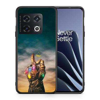 Θήκη OnePlus 10 Pro Infinity Snap από τη Smartfits με σχέδιο στο πίσω μέρος και μαύρο περίβλημα | OnePlus 10 Pro Infinity Snap case with colorful back and black bezels