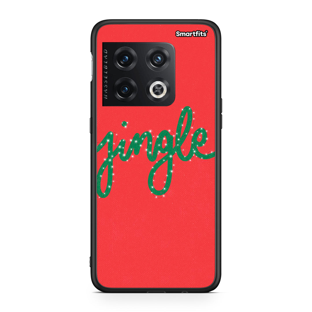 OnePlus 10 Pro Jingle Xmas θήκη από τη Smartfits με σχέδιο στο πίσω μέρος και μαύρο περίβλημα | Smartphone case with colorful back and black bezels by Smartfits