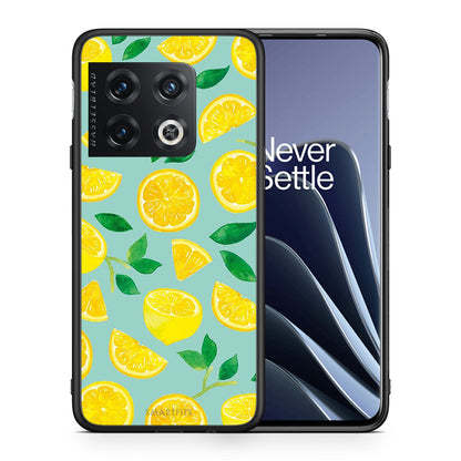 Θήκη OnePlus 10 Pro Lemons από τη Smartfits με σχέδιο στο πίσω μέρος και μαύρο περίβλημα | OnePlus 10 Pro Lemons case with colorful back and black bezels