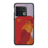 Thumbnail for OnePlus 10 Pro Lion Love 1 Θήκη Αγίου Βαλεντίνου από τη Smartfits με σχέδιο στο πίσω μέρος και μαύρο περίβλημα | Smartphone case with colorful back and black bezels by Smartfits