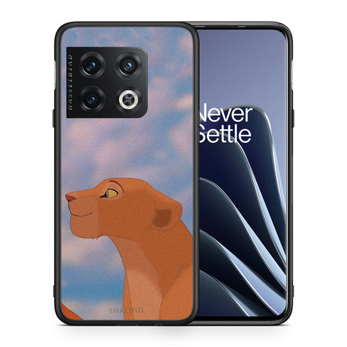 Θήκη Αγίου Βαλεντίνου OnePlus 10 Pro Lion Love 2 από τη Smartfits με σχέδιο στο πίσω μέρος και μαύρο περίβλημα | OnePlus 10 Pro Lion Love 2 case with colorful back and black bezels