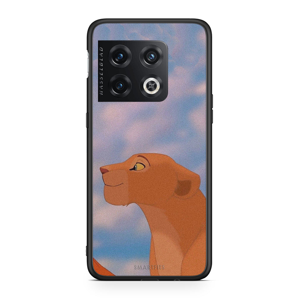OnePlus 10 Pro Lion Love 2 Θήκη Αγίου Βαλεντίνου από τη Smartfits με σχέδιο στο πίσω μέρος και μαύρο περίβλημα | Smartphone case with colorful back and black bezels by Smartfits