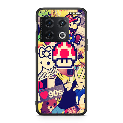 OnePlus 10 Pro Love The 90s θήκη από τη Smartfits με σχέδιο στο πίσω μέρος και μαύρο περίβλημα | Smartphone case with colorful back and black bezels by Smartfits