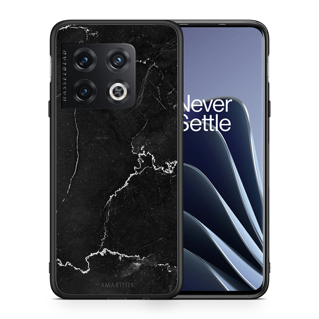 Θήκη OnePlus 10 Pro Marble Black από τη Smartfits με σχέδιο στο πίσω μέρος και μαύρο περίβλημα | OnePlus 10 Pro Marble Black case with colorful back and black bezels