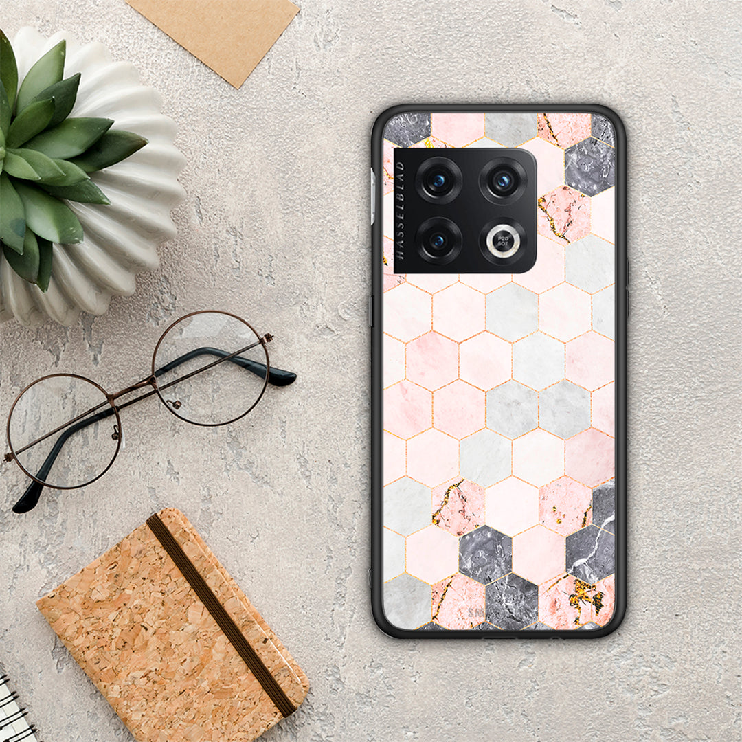 Marble Hexagon Pink - OnePlus 10 Pro θήκη
