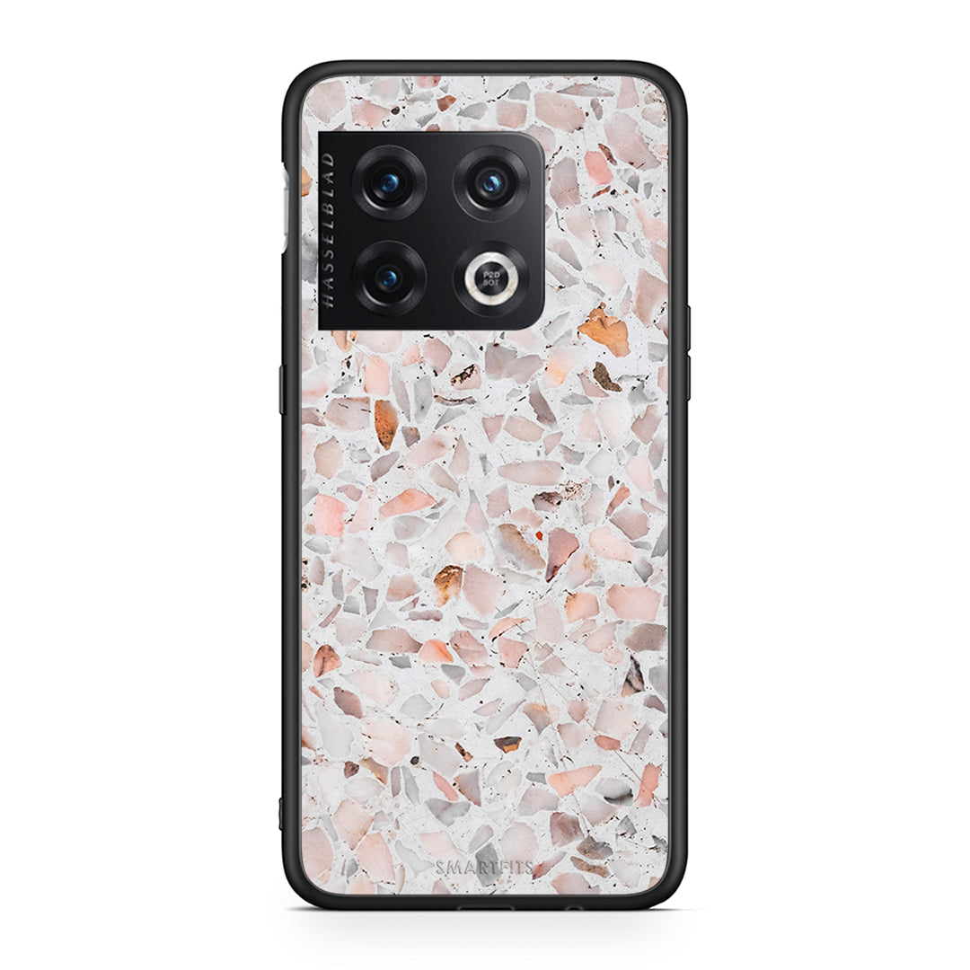 OnePlus 10 Pro Marble Terrazzo θήκη από τη Smartfits με σχέδιο στο πίσω μέρος και μαύρο περίβλημα | Smartphone case with colorful back and black bezels by Smartfits