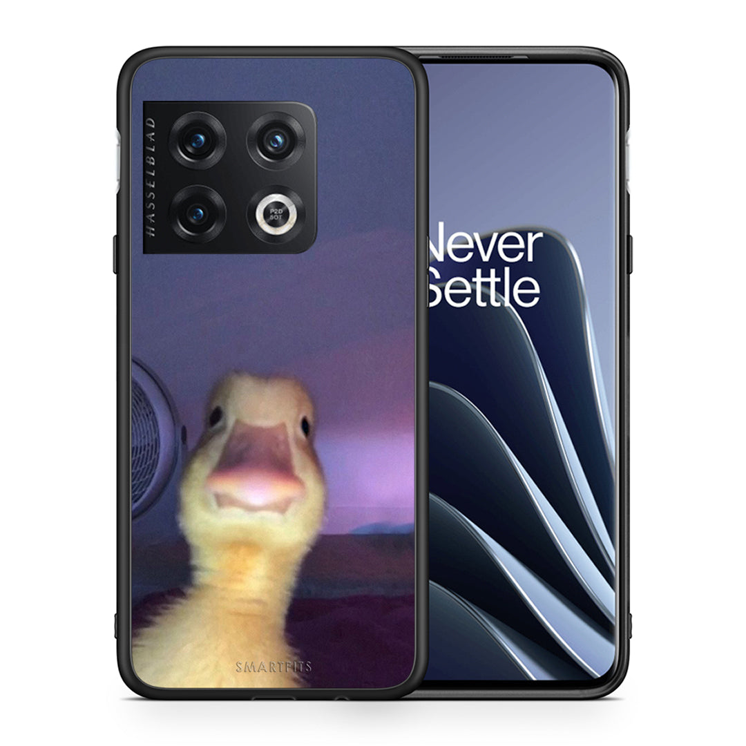 Θήκη OnePlus 10 Pro Meme Duck από τη Smartfits με σχέδιο στο πίσω μέρος και μαύρο περίβλημα | OnePlus 10 Pro Meme Duck case with colorful back and black bezels