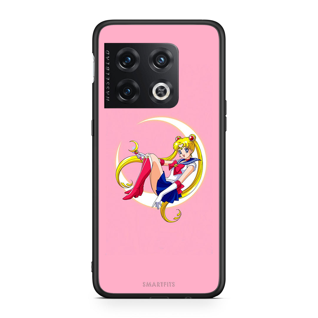 OnePlus 10 Pro Moon Girl θήκη από τη Smartfits με σχέδιο στο πίσω μέρος και μαύρο περίβλημα | Smartphone case with colorful back and black bezels by Smartfits