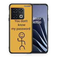 Thumbnail for Θήκη OnePlus 10 Pro My Password από τη Smartfits με σχέδιο στο πίσω μέρος και μαύρο περίβλημα | OnePlus 10 Pro My Password case with colorful back and black bezels