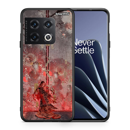 Θήκη OnePlus 10 Pro Nezuko Kamado από τη Smartfits με σχέδιο στο πίσω μέρος και μαύρο περίβλημα | OnePlus 10 Pro Nezuko Kamado case with colorful back and black bezels