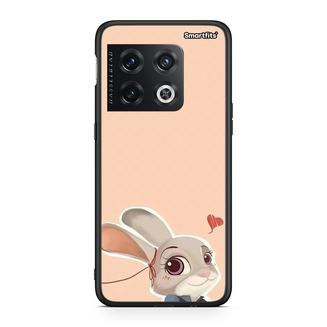 OnePlus 10 Pro Nick Wilde And Judy Hopps Love 2 θήκη από τη Smartfits με σχέδιο στο πίσω μέρος και μαύρο περίβλημα | Smartphone case with colorful back and black bezels by Smartfits