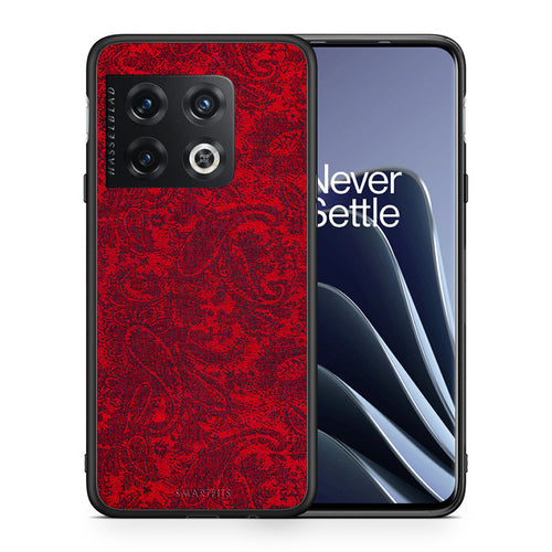 Θήκη OnePlus 10 Pro Paisley Cashmere από τη Smartfits με σχέδιο στο πίσω μέρος και μαύρο περίβλημα | OnePlus 10 Pro Paisley Cashmere case with colorful back and black bezels
