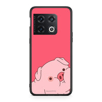 Thumbnail for OnePlus 10 Pro Pig Love 1 Θήκη Αγίου Βαλεντίνου από τη Smartfits με σχέδιο στο πίσω μέρος και μαύρο περίβλημα | Smartphone case with colorful back and black bezels by Smartfits