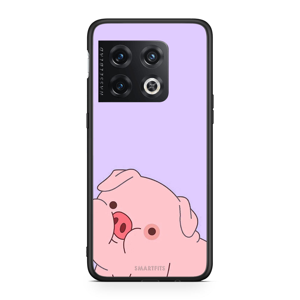 OnePlus 10 Pro Pig Love 2 Θήκη Αγίου Βαλεντίνου από τη Smartfits με σχέδιο στο πίσω μέρος και μαύρο περίβλημα | Smartphone case with colorful back and black bezels by Smartfits