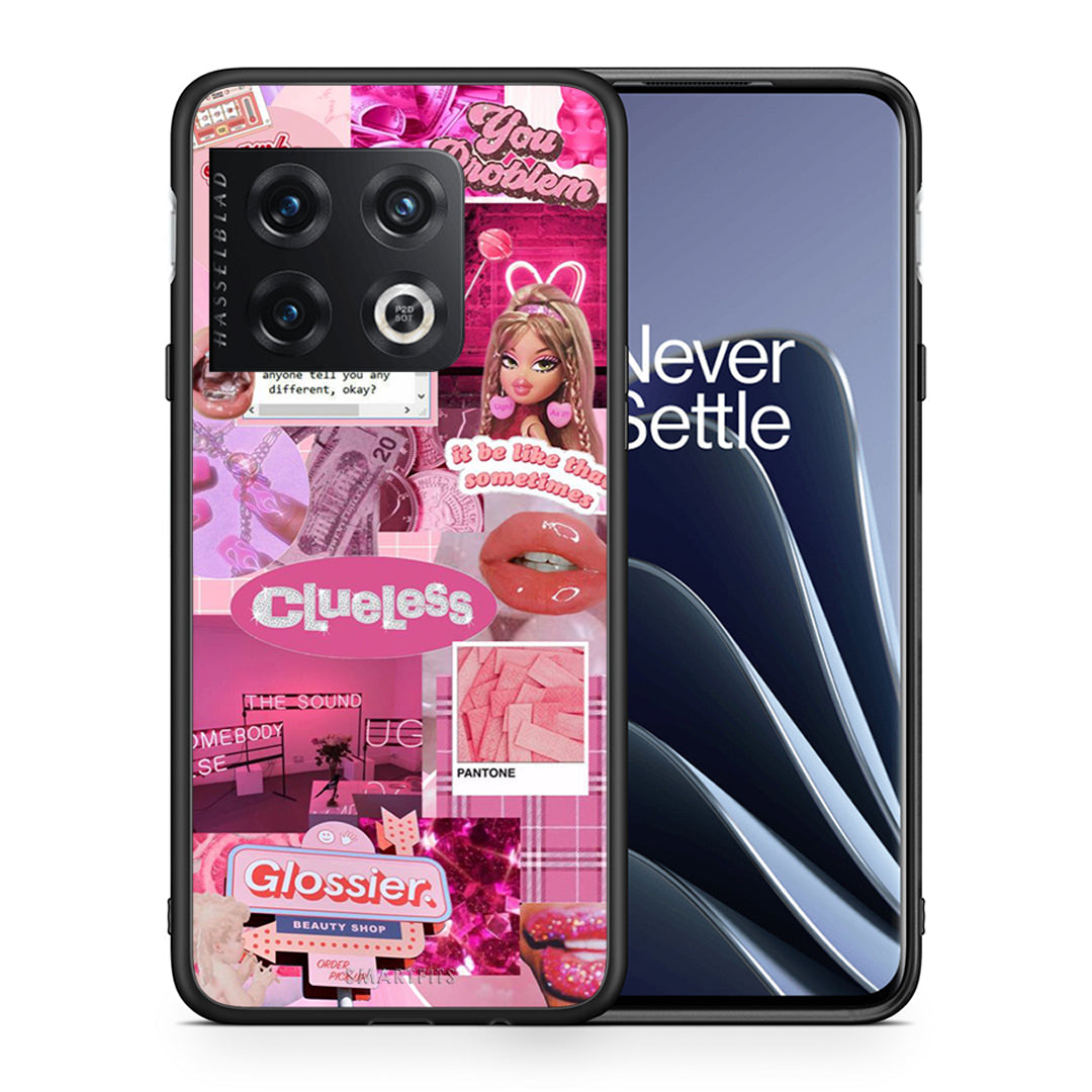 Θήκη Αγίου Βαλεντίνου OnePlus 10 Pro Pink Love από τη Smartfits με σχέδιο στο πίσω μέρος και μαύρο περίβλημα | OnePlus 10 Pro Pink Love case with colorful back and black bezels