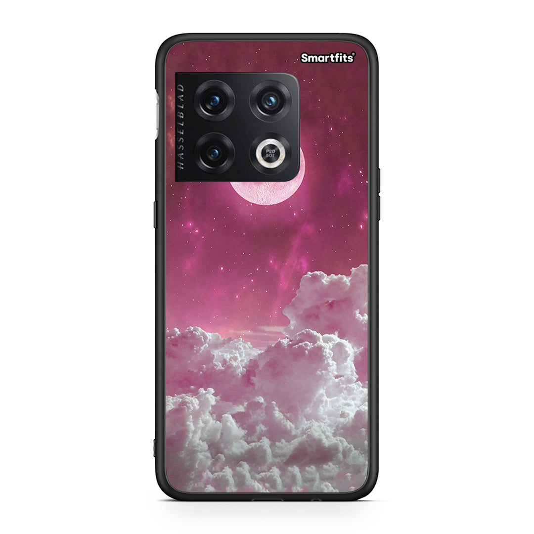 OnePlus 10 Pro Pink Moon θήκη από τη Smartfits με σχέδιο στο πίσω μέρος και μαύρο περίβλημα | Smartphone case with colorful back and black bezels by Smartfits