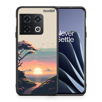 Thumbnail for Θήκη OnePlus 10 Pro Pixel Sunset από τη Smartfits με σχέδιο στο πίσω μέρος και μαύρο περίβλημα | OnePlus 10 Pro Pixel Sunset case with colorful back and black bezels