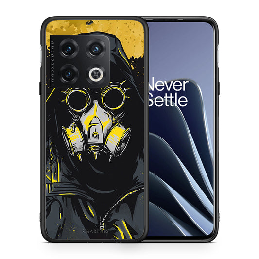 Θήκη OnePlus 10 Pro Mask PopArt από τη Smartfits με σχέδιο στο πίσω μέρος και μαύρο περίβλημα | OnePlus 10 Pro Mask PopArt case with colorful back and black bezels