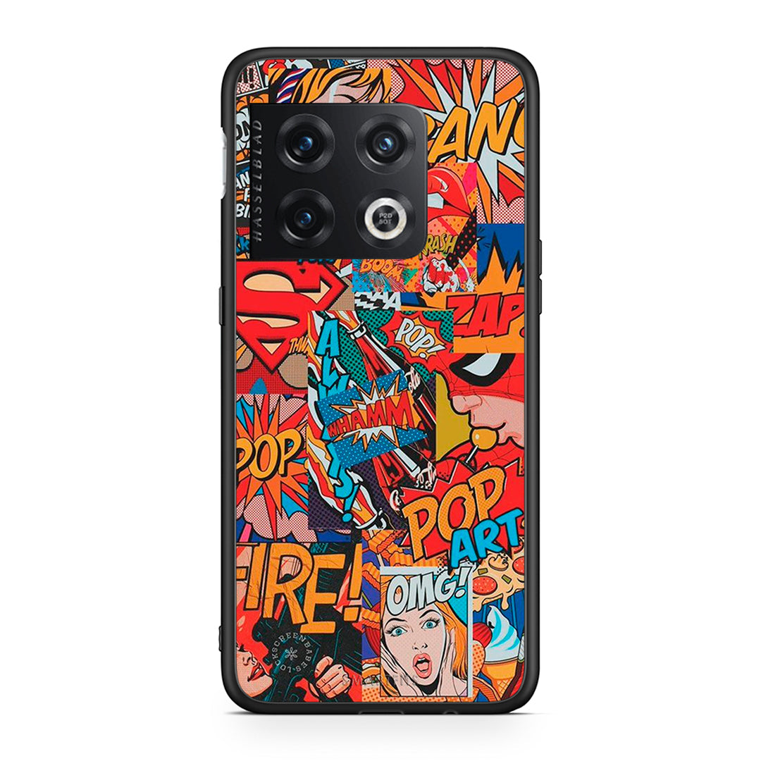 OnePlus 10 Pro PopArt OMG θήκη από τη Smartfits με σχέδιο στο πίσω μέρος και μαύρο περίβλημα | Smartphone case with colorful back and black bezels by Smartfits