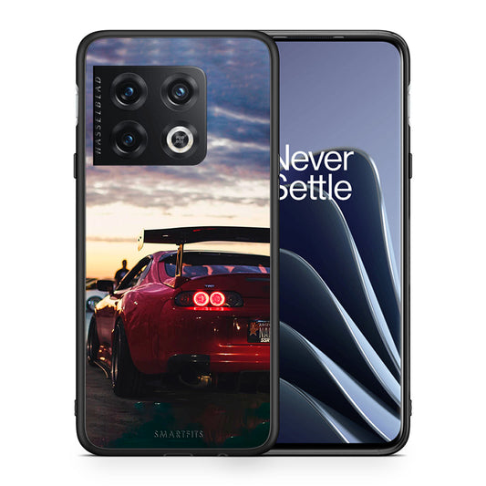 Θήκη OnePlus 10 Pro Racing Supra από τη Smartfits με σχέδιο στο πίσω μέρος και μαύρο περίβλημα | OnePlus 10 Pro Racing Supra case with colorful back and black bezels