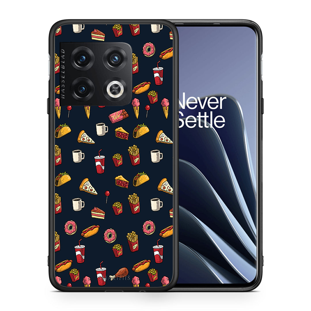Θήκη OnePlus 10 Pro Hungry Random από τη Smartfits με σχέδιο στο πίσω μέρος και μαύρο περίβλημα | OnePlus 10 Pro Hungry Random case with colorful back and black bezels