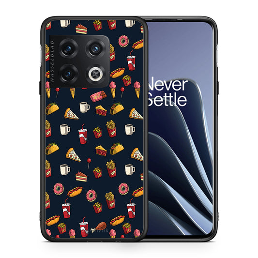 Θήκη OnePlus 10 Pro Hungry Random από τη Smartfits με σχέδιο στο πίσω μέρος και μαύρο περίβλημα | OnePlus 10 Pro Hungry Random case with colorful back and black bezels