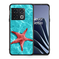 Thumbnail for Θήκη OnePlus 10 Pro Red Starfish από τη Smartfits με σχέδιο στο πίσω μέρος και μαύρο περίβλημα | OnePlus 10 Pro Red Starfish case with colorful back and black bezels