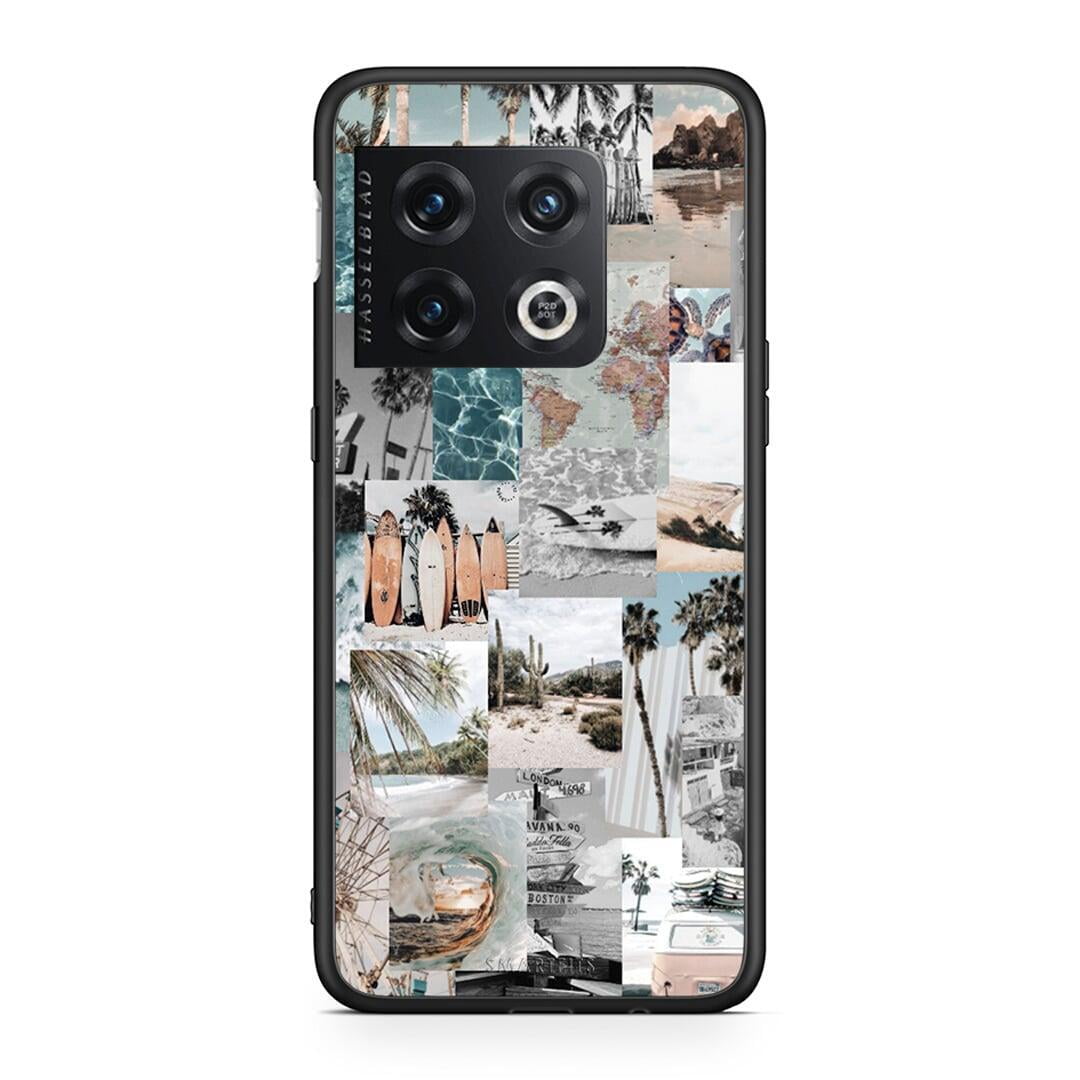 OnePlus 10 Pro Retro Beach Life Θήκη από τη Smartfits με σχέδιο στο πίσω μέρος και μαύρο περίβλημα | Smartphone case with colorful back and black bezels by Smartfits
