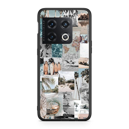 OnePlus 10 Pro Retro Beach Life Θήκη από τη Smartfits με σχέδιο στο πίσω μέρος και μαύρο περίβλημα | Smartphone case with colorful back and black bezels by Smartfits