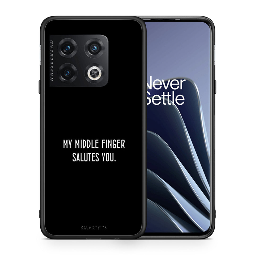 Θήκη OnePlus 10 Pro Salute από τη Smartfits με σχέδιο στο πίσω μέρος και μαύρο περίβλημα | OnePlus 10 Pro Salute case with colorful back and black bezels