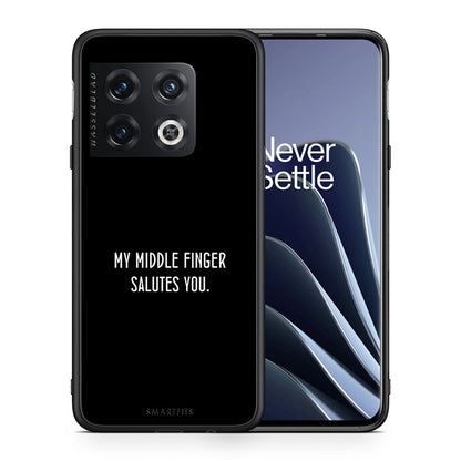 Θήκη OnePlus 10 Pro Salute από τη Smartfits με σχέδιο στο πίσω μέρος και μαύρο περίβλημα | OnePlus 10 Pro Salute case with colorful back and black bezels