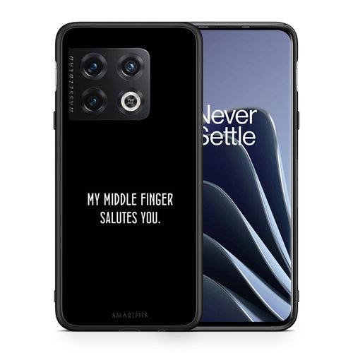 Θήκη OnePlus 10 Pro Salute από τη Smartfits με σχέδιο στο πίσω μέρος και μαύρο περίβλημα | OnePlus 10 Pro Salute case with colorful back and black bezels