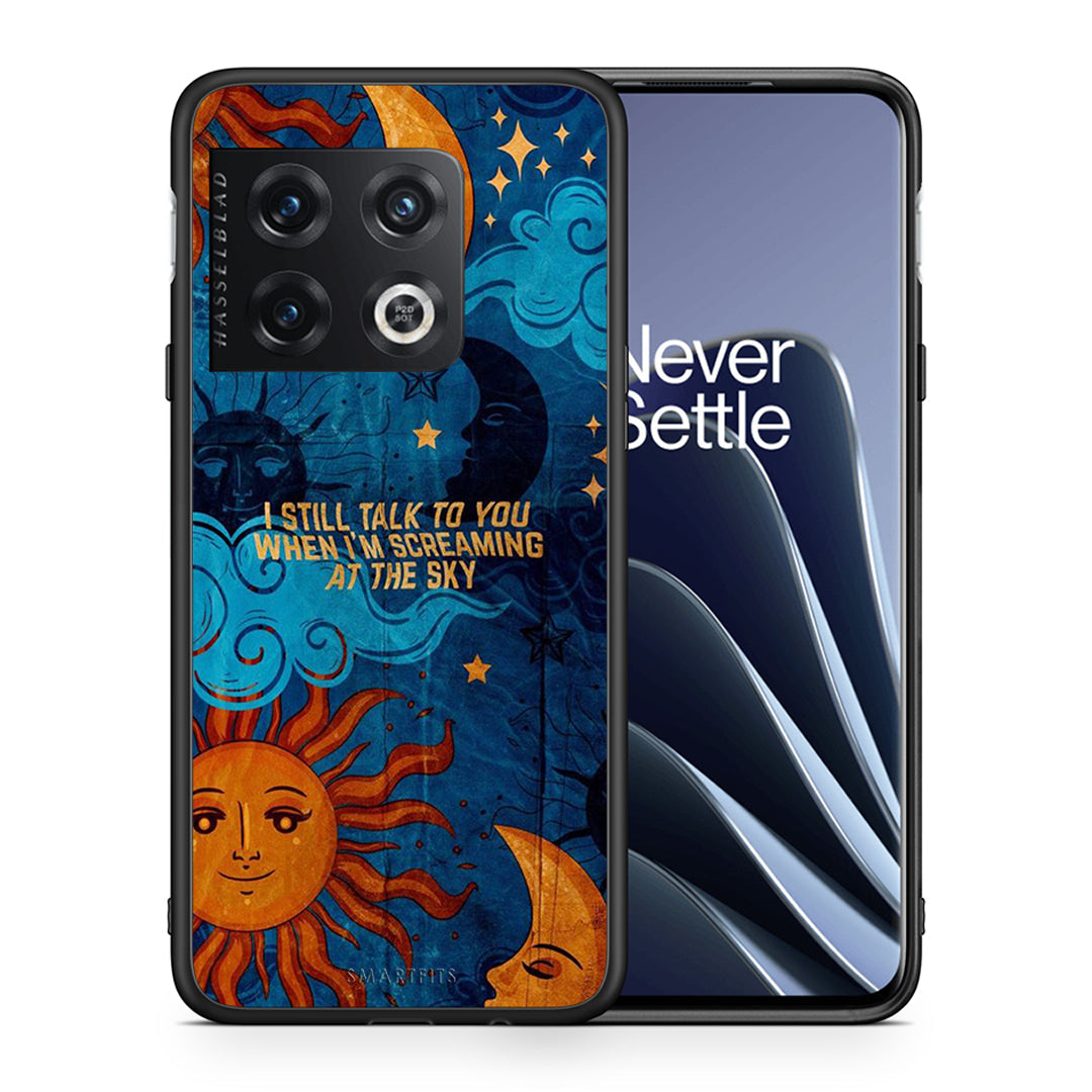 Θήκη OnePlus 10 Pro Screaming Sky από τη Smartfits με σχέδιο στο πίσω μέρος και μαύρο περίβλημα | OnePlus 10 Pro Screaming Sky case with colorful back and black bezels