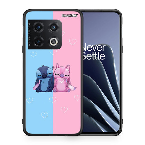Θήκη OnePlus 10 Pro Stitch And Angel από τη Smartfits με σχέδιο στο πίσω μέρος και μαύρο περίβλημα | OnePlus 10 Pro Stitch And Angel case with colorful back and black bezels