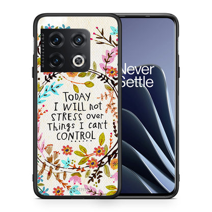 Θήκη OnePlus 10 Pro Stress Over από τη Smartfits με σχέδιο στο πίσω μέρος και μαύρο περίβλημα | OnePlus 10 Pro Stress Over case with colorful back and black bezels