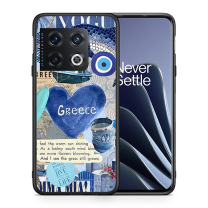 Θήκη OnePlus 10 Pro Summer In Greece από τη Smartfits με σχέδιο στο πίσω μέρος και μαύρο περίβλημα | OnePlus 10 Pro Summer In Greece case with colorful back and black bezels