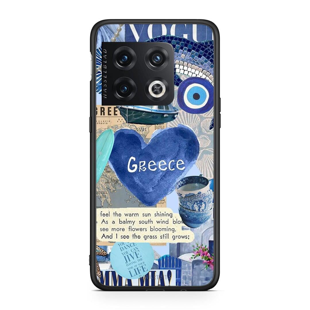 OnePlus 10 Pro Summer In Greece Θήκη από τη Smartfits με σχέδιο στο πίσω μέρος και μαύρο περίβλημα | Smartphone case with colorful back and black bezels by Smartfits