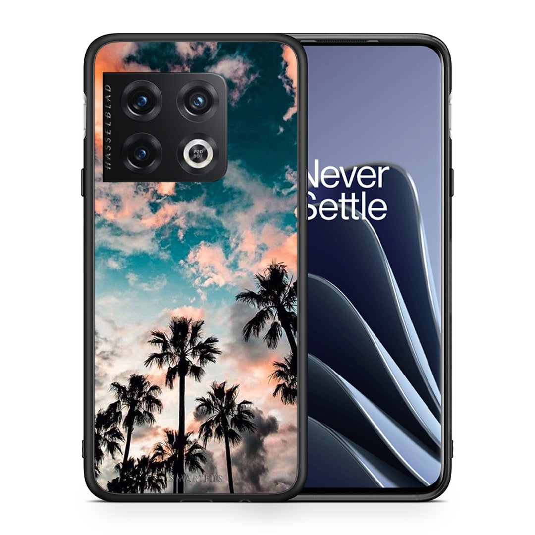Θήκη OnePlus 10 Pro Sky Summer από τη Smartfits με σχέδιο στο πίσω μέρος και μαύρο περίβλημα | OnePlus 10 Pro Sky Summer case with colorful back and black bezels