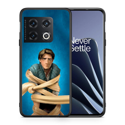 Θήκη Αγίου Βαλεντίνου OnePlus 10 Pro Tangled 1 από τη Smartfits με σχέδιο στο πίσω μέρος και μαύρο περίβλημα | OnePlus 10 Pro Tangled 1 case with colorful back and black bezels