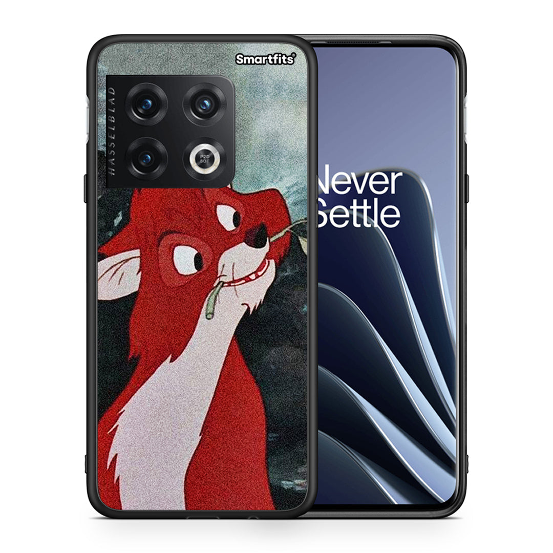 Θήκη OnePlus 10 Pro Tod And Vixey Love 1 από τη Smartfits με σχέδιο στο πίσω μέρος και μαύρο περίβλημα | OnePlus 10 Pro Tod And Vixey Love 1 case with colorful back and black bezels