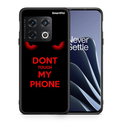 Θήκη OnePlus 10 Pro Touch My Phone από τη Smartfits με σχέδιο στο πίσω μέρος και μαύρο περίβλημα | OnePlus 10 Pro Touch My Phone case with colorful back and black bezels