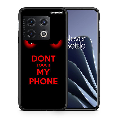 Θήκη OnePlus 10 Pro Touch My Phone από τη Smartfits με σχέδιο στο πίσω μέρος και μαύρο περίβλημα | OnePlus 10 Pro Touch My Phone case with colorful back and black bezels
