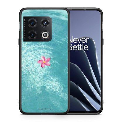 Θήκη OnePlus 10 Pro Water Flower από τη Smartfits με σχέδιο στο πίσω μέρος και μαύρο περίβλημα | OnePlus 10 Pro Water Flower case with colorful back and black bezels
