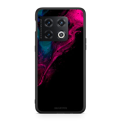 4 - OnePlus 10 Pro Pink Black Watercolor case, cover, bumper