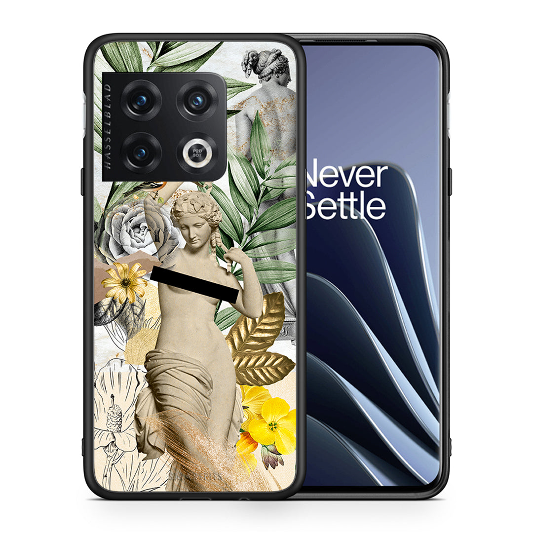 Θήκη OnePlus 10 Pro Woman Statue από τη Smartfits με σχέδιο στο πίσω μέρος και μαύρο περίβλημα | OnePlus 10 Pro Woman Statue case with colorful back and black bezels