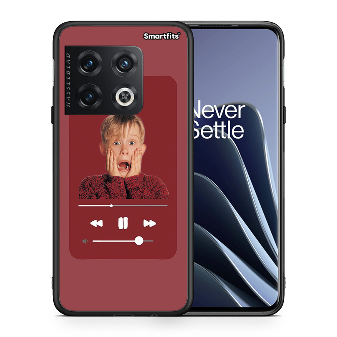 Θήκη OnePlus 10 Pro Xmas Alone Music από τη Smartfits με σχέδιο στο πίσω μέρος και μαύρο περίβλημα | OnePlus 10 Pro Xmas Alone Music case with colorful back and black bezels