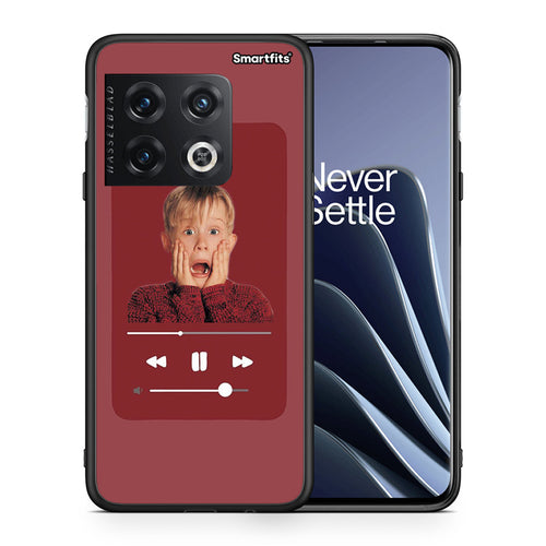 Θήκη OnePlus 10 Pro Xmas Alone Music από τη Smartfits με σχέδιο στο πίσω μέρος και μαύρο περίβλημα | OnePlus 10 Pro Xmas Alone Music case with colorful back and black bezels