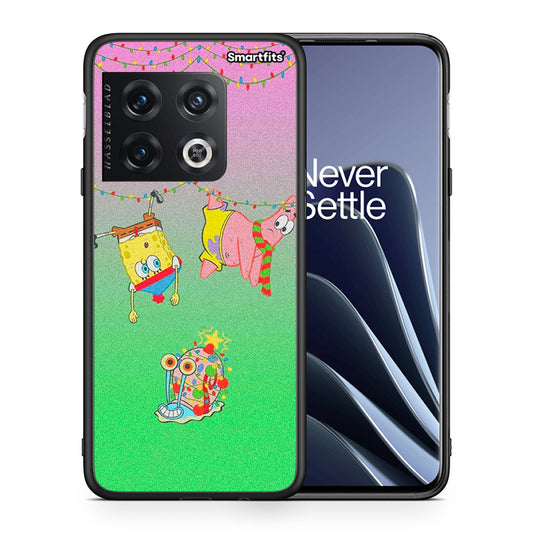 Θήκη OnePlus 10 Pro Xmas Lights από τη Smartfits με σχέδιο στο πίσω μέρος και μαύρο περίβλημα | OnePlus 10 Pro Xmas Lights case with colorful back and black bezels