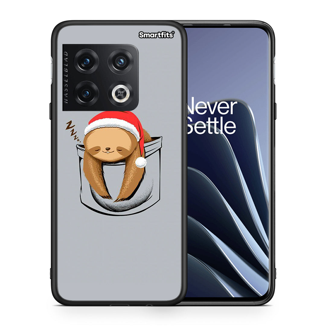 Θήκη OnePlus 10 Pro Xmas Zzzz από τη Smartfits με σχέδιο στο πίσω μέρος και μαύρο περίβλημα | OnePlus 10 Pro Xmas Zzzz case with colorful back and black bezels